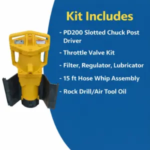 Rhino PD-200 Slotted Sheet Pile Post Driver Kit