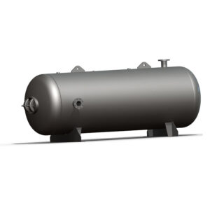 Texas Pneumatic Air Receiver Tank – 400 Gal Horizontal